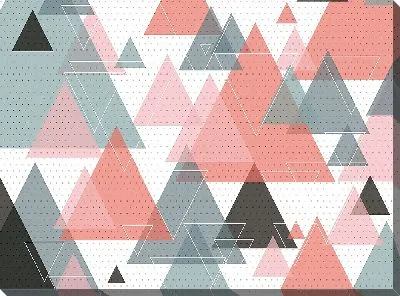 Картина маслом Яркие треугольники