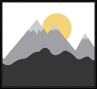 Картина Солнце за горами