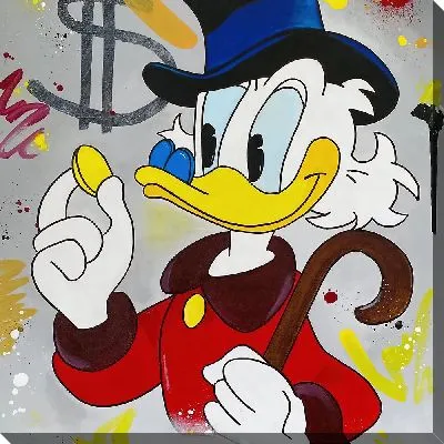 Картина маслом Скрудж и монетка