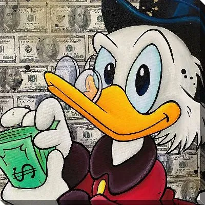 Скрудж Макдак считает доллары