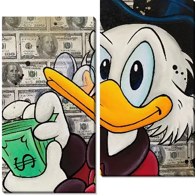 Скрудж Макдак считает доллары