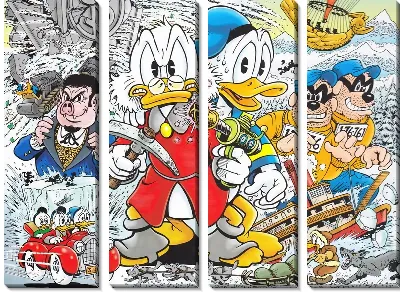 Модульная картина Утиные истории