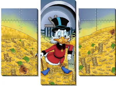 Скрудж в хранилище денег