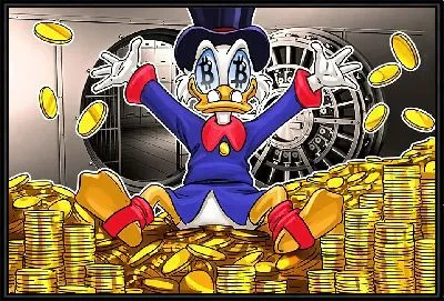 Картина Биткоин радость Скруджа