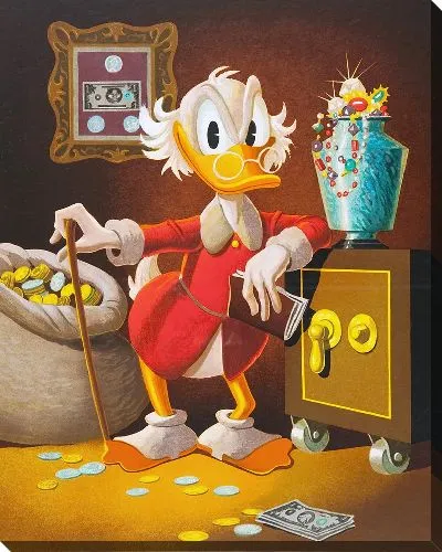 Постер Скрудж у сейфа