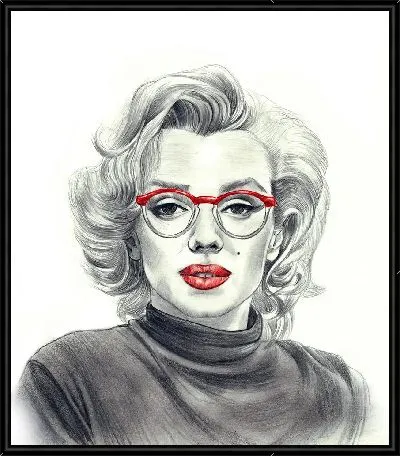 Картина Стильная Монро в очках