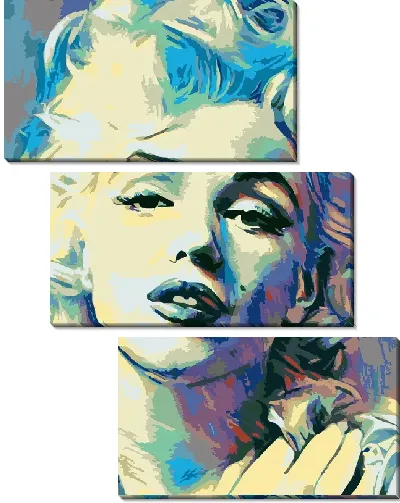 Модульная картина Мэрилин Монро портрет