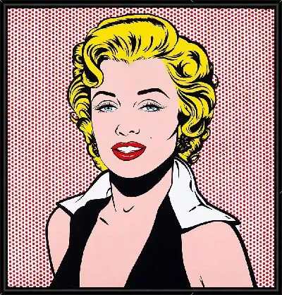 Мэрилин Монро в стиле Лихтенштейн