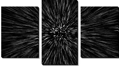 Модульная картина Звезды летят со скоростью света