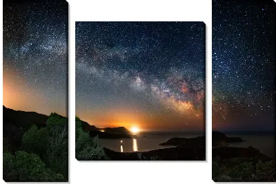 Модульная картина Звезды на закате