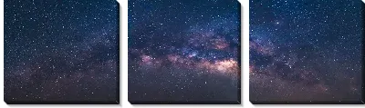 Модульная картина Панорама звездного неба
