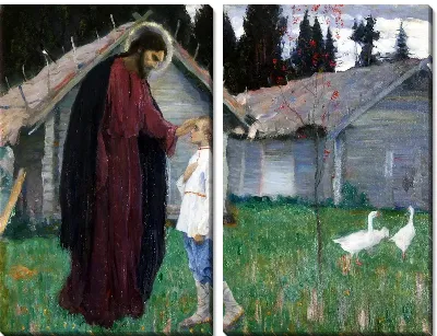 Картина Христос, благословляющий отрока Варфоломея (Christ blessing the boy Bartholomew)