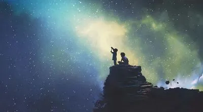 Плакат Изучать звездное небо