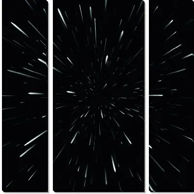 Модульная картина Скорость света звезд