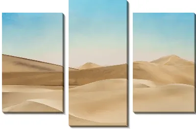 Модульная картина Пустыня и голубое небо