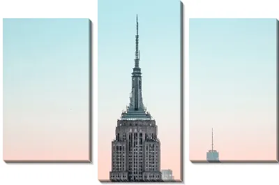 Модульная картина Шпиль Эмпайр-стейт-билдинг в Нью Йорке
