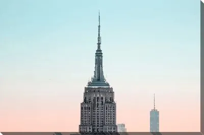 Постер Шпиль Эмпайр-стейт-билдинг в Нью Йорке
