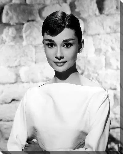 Постер Одри Хепбёрн ч/б