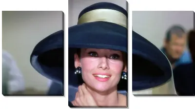 Модульная картина Фотография Одри Хепбёрн