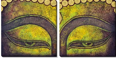 Модульная картина Взгляд Будды