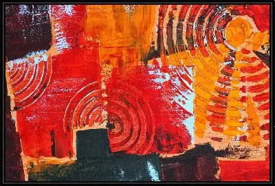 Красно-оранжевая текстура