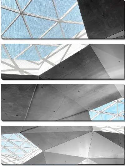 Модульная картина Окна в виде сот