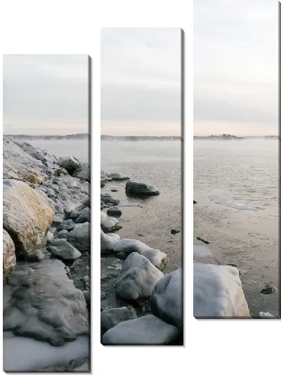 Модульная картина Каменистый берег