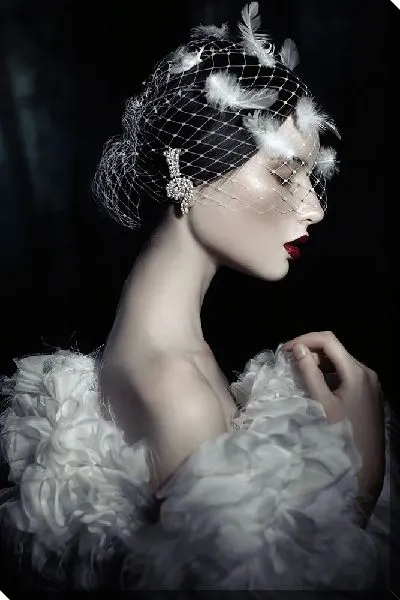 Постер Балерина с перьями