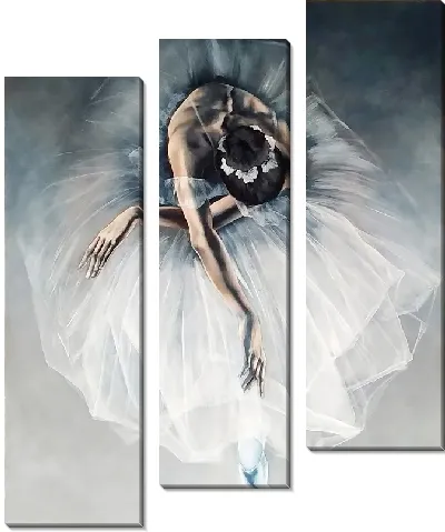 Модульная картина Балерина склонила голову