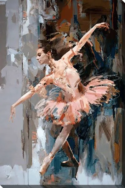 Картина маслом Танцующая балерина