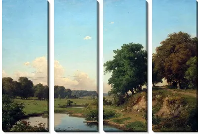 Картина Пейзаж с прудиком (Landscape with a pond)