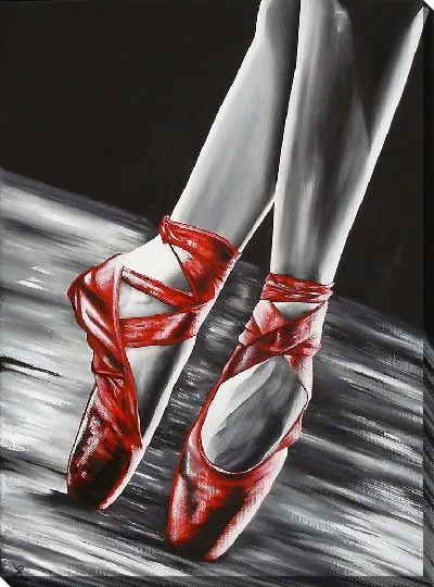 Постер Красный балетные пачки