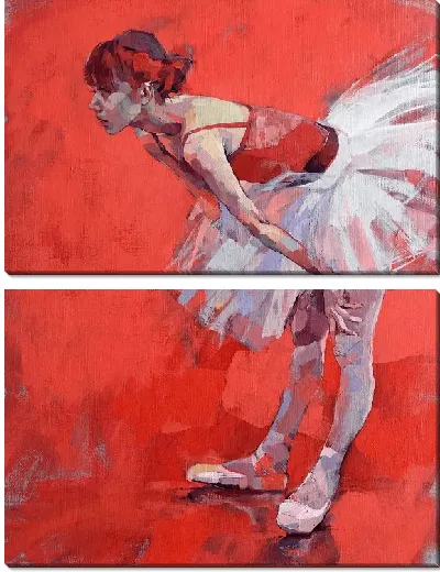 Модульная картина Уставшая балерина