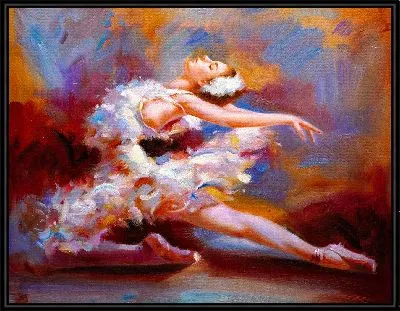 Картина Балерина - лебедь