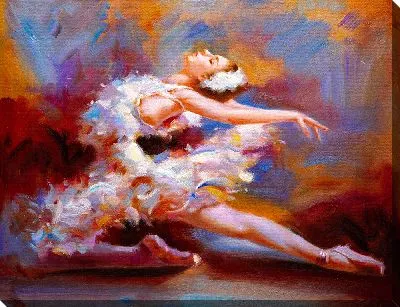 Постер Балерина - лебедь