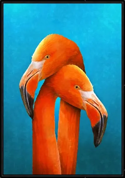 Картина Любовь двух фламинго