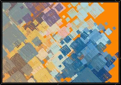 Композиция с разноцветными квадратами