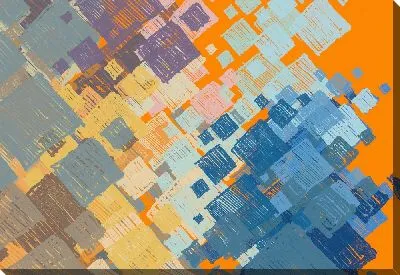 Композиция с разноцветными квадратами