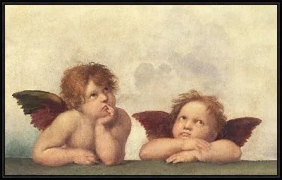 Ангелочки на картине Сикстинская Мадонна