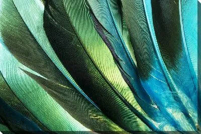 Картина маслом Макро зеленые листья