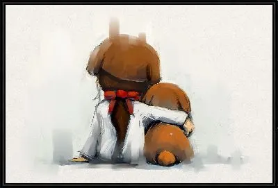 Картина Девочка с щенком