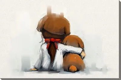 Картина маслом Девочка с щенком