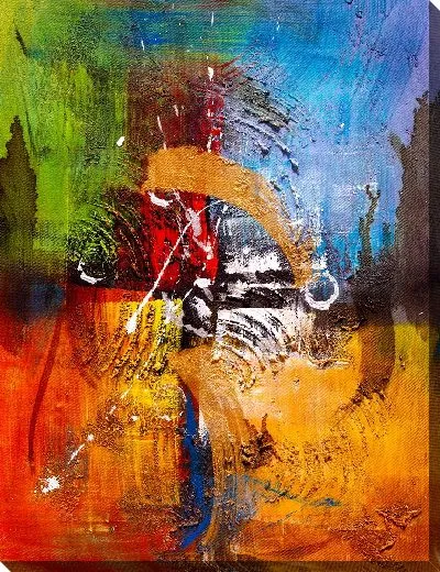 Картина маслом Красочная арт-текстура