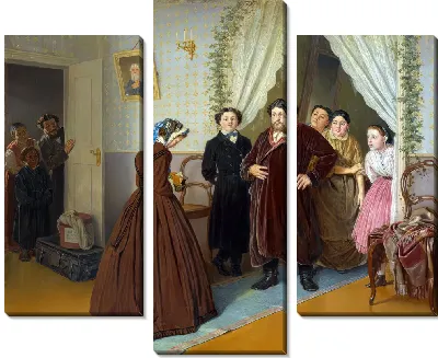 Приезд гувернантки в купеческий дом