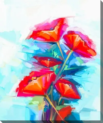 Картина маслом Букет из маков
