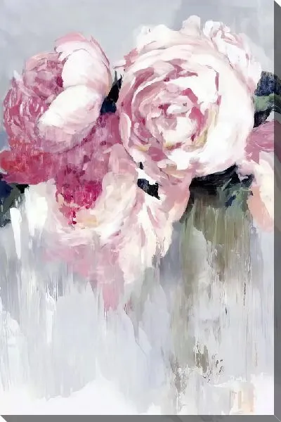 Картина маслом Композиция с розовыми пионами