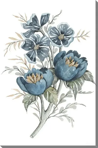 Картина маслом Ветка пионов