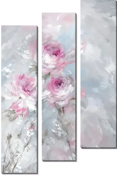 Модульная картина Нежные пионы