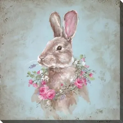 Заяц с розочками