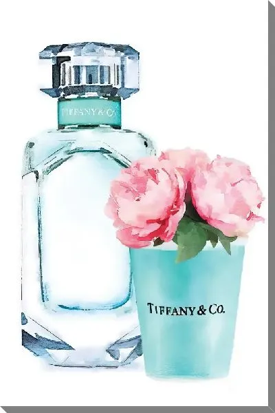 Постер Духи Tiffany и пионы